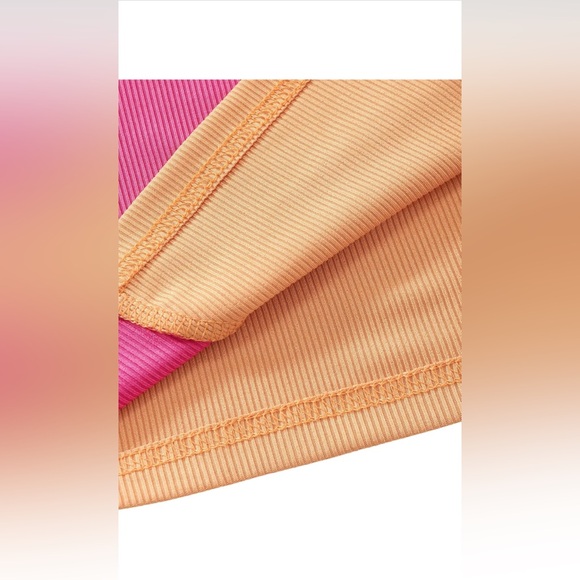 Shein Colorblock Tank Top - Pink and Orange - Picture 4 of 8